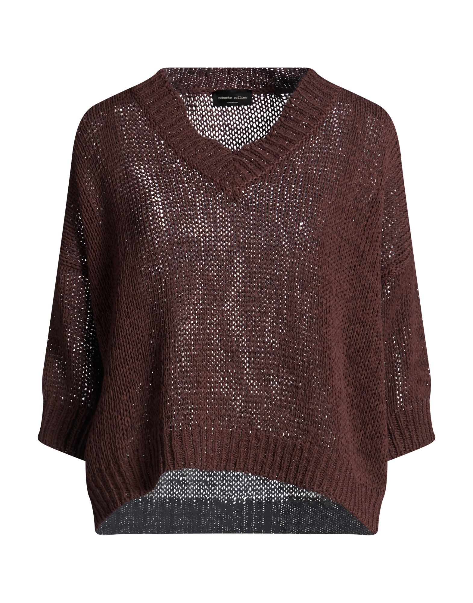 ROBERTO COLLINA Pullover Damen Schokobraun von ROBERTO COLLINA