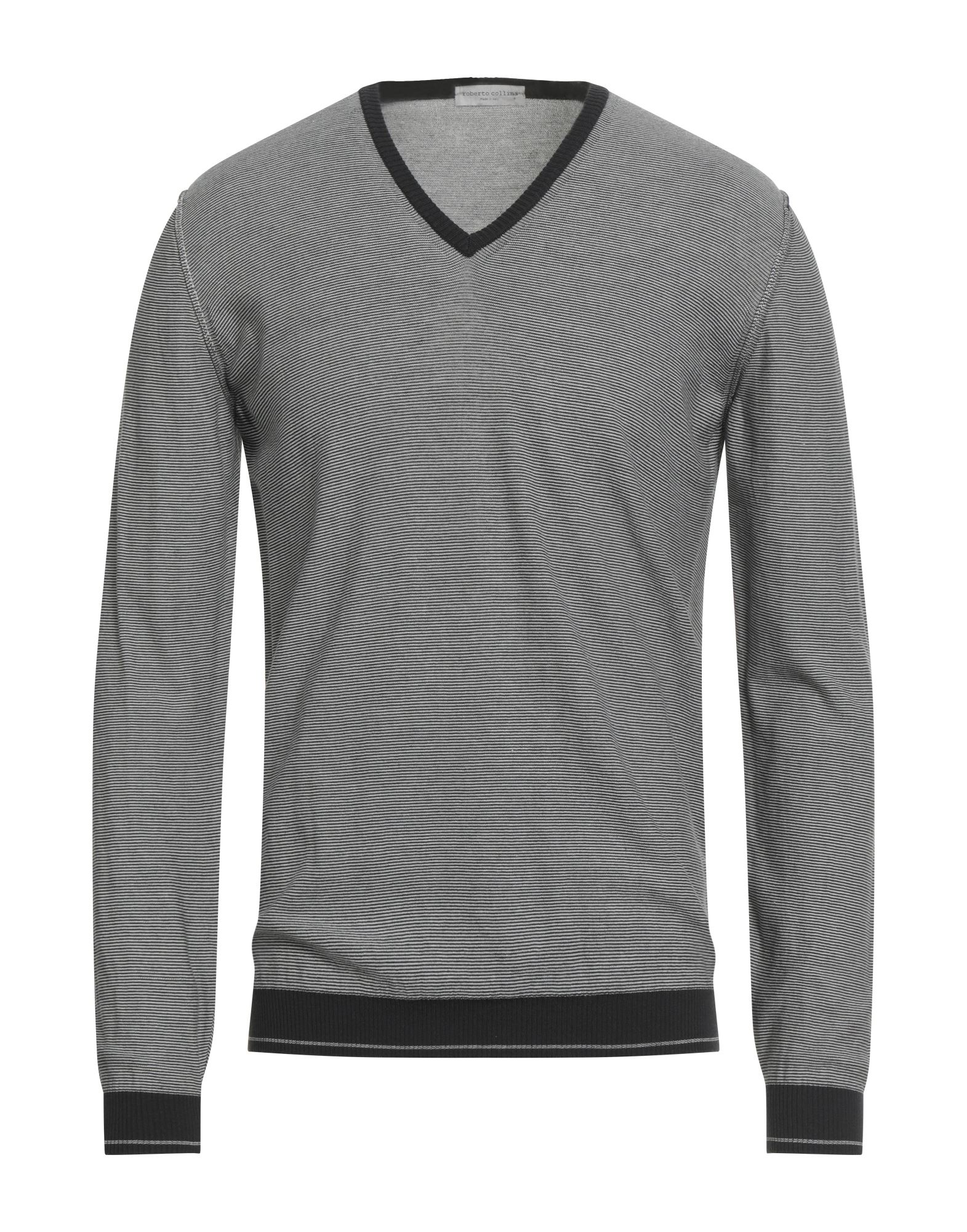 ROBERTO COLLINA Pullover Herren Braungrau von ROBERTO COLLINA