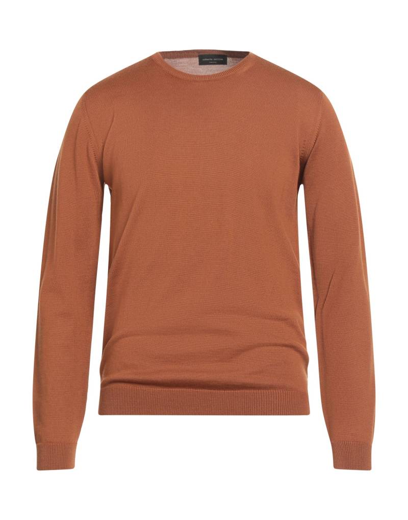 ROBERTO COLLINA Pullover Herren Lederfarben von ROBERTO COLLINA