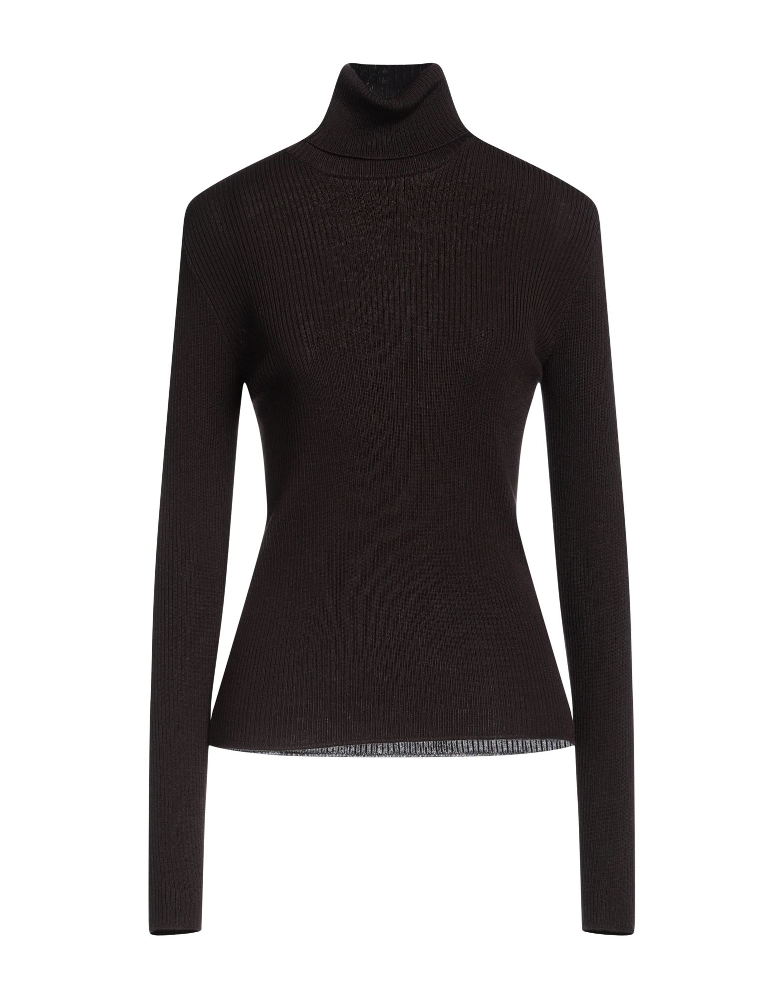 ROBERTO COLLINA Rollkragenpullover Damen Dunkelbraun ROBERTO COLLINA Rollkragenpullover Damen Dunkelbraun von ROBERTO COLLINA