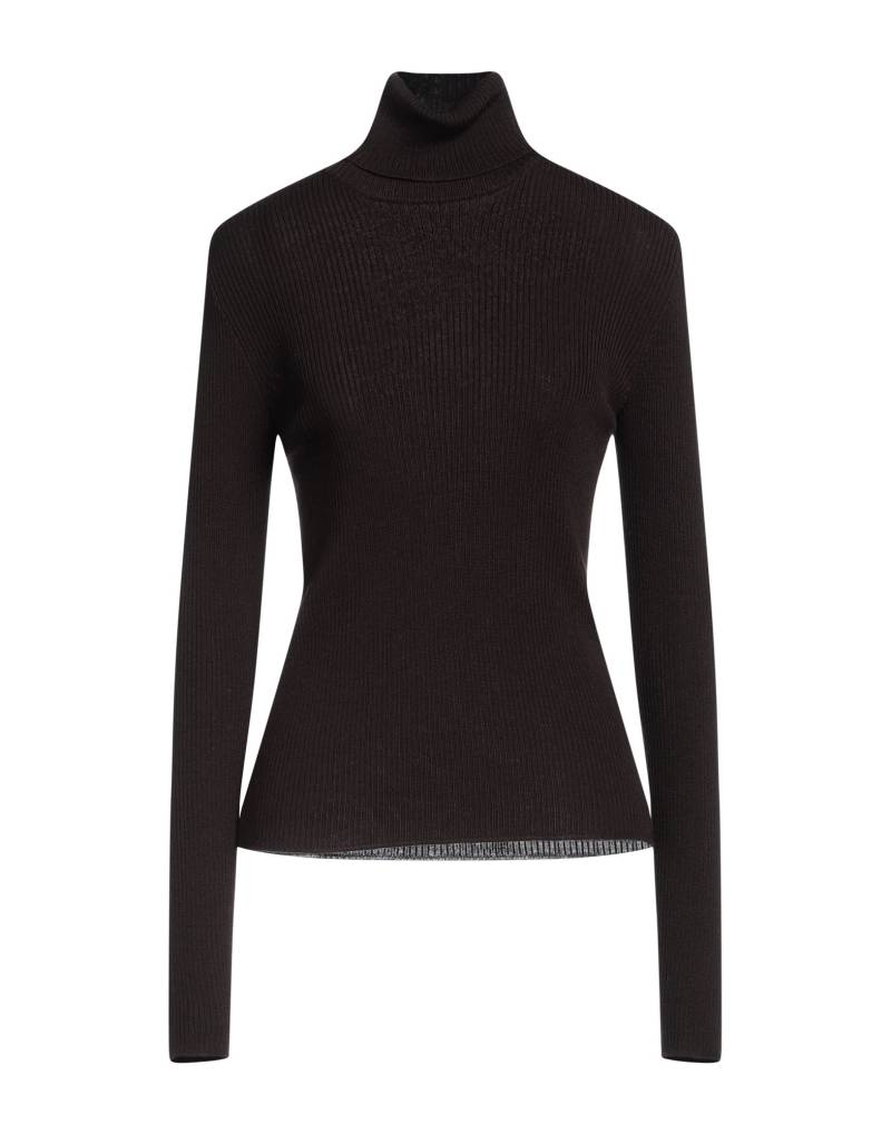 ROBERTO COLLINA Rollkragenpullover Damen Dunkelbraun von ROBERTO COLLINA
