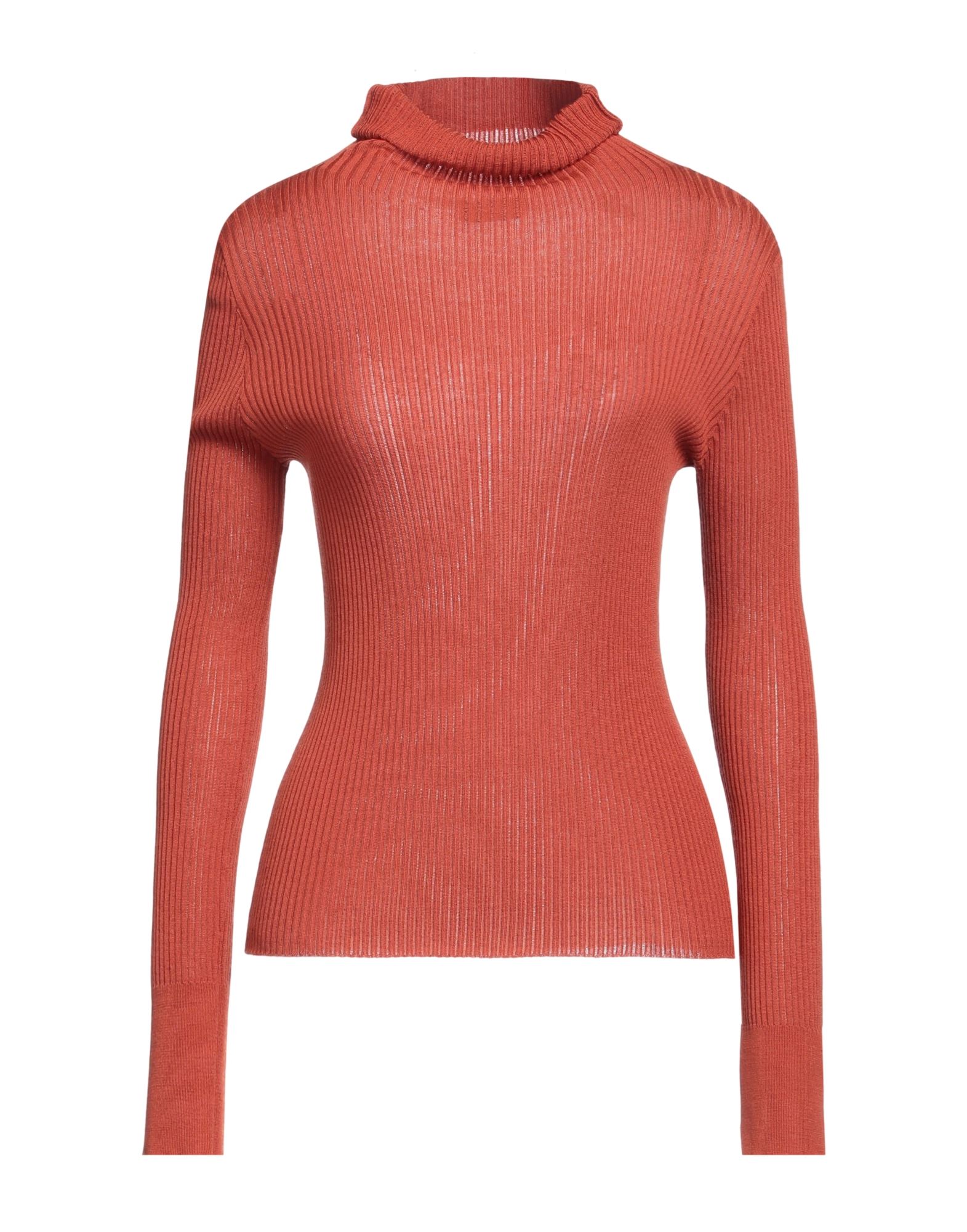 ROBERTO COLLINA Rollkragenpullover Damen Rostrot von ROBERTO COLLINA