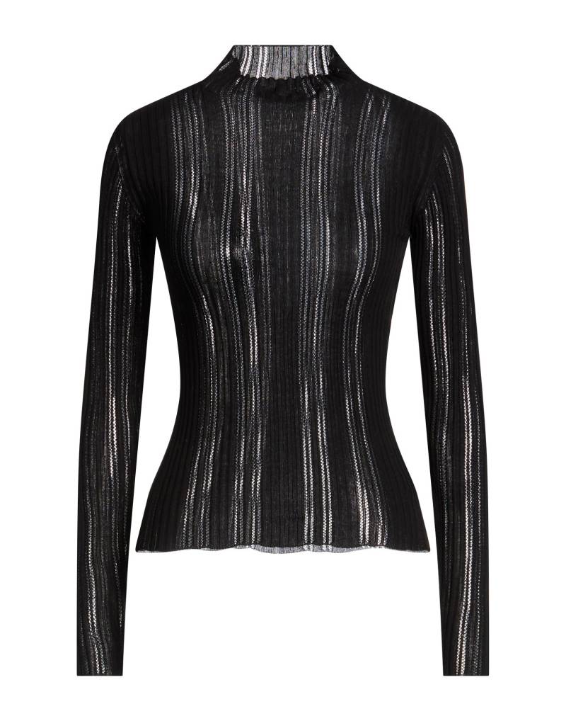 ROBERTO COLLINA Rollkragenpullover Damen Schwarz von ROBERTO COLLINA