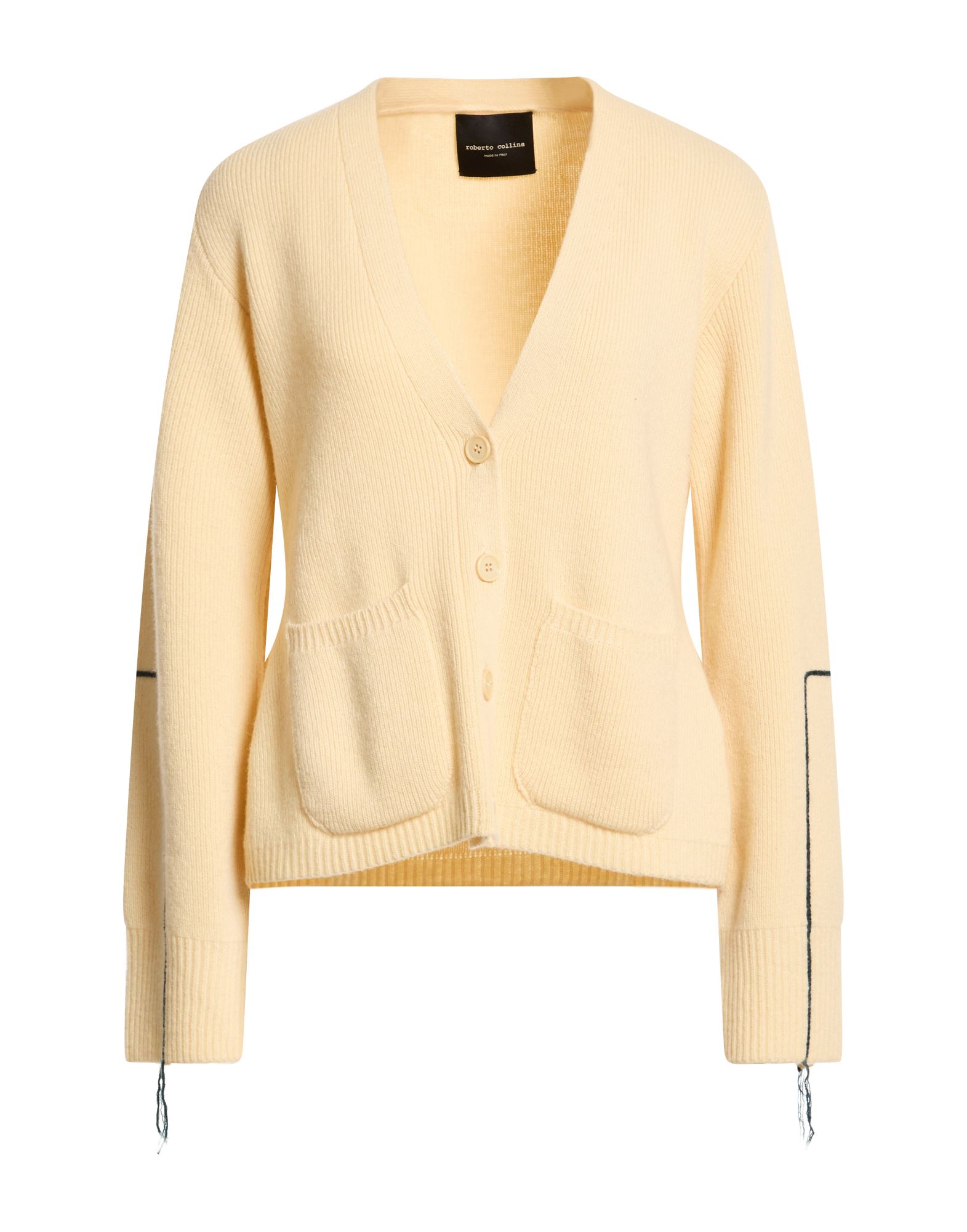 ROBERTO COLLINA Strickjacke Damen Pastellgelb von ROBERTO COLLINA
