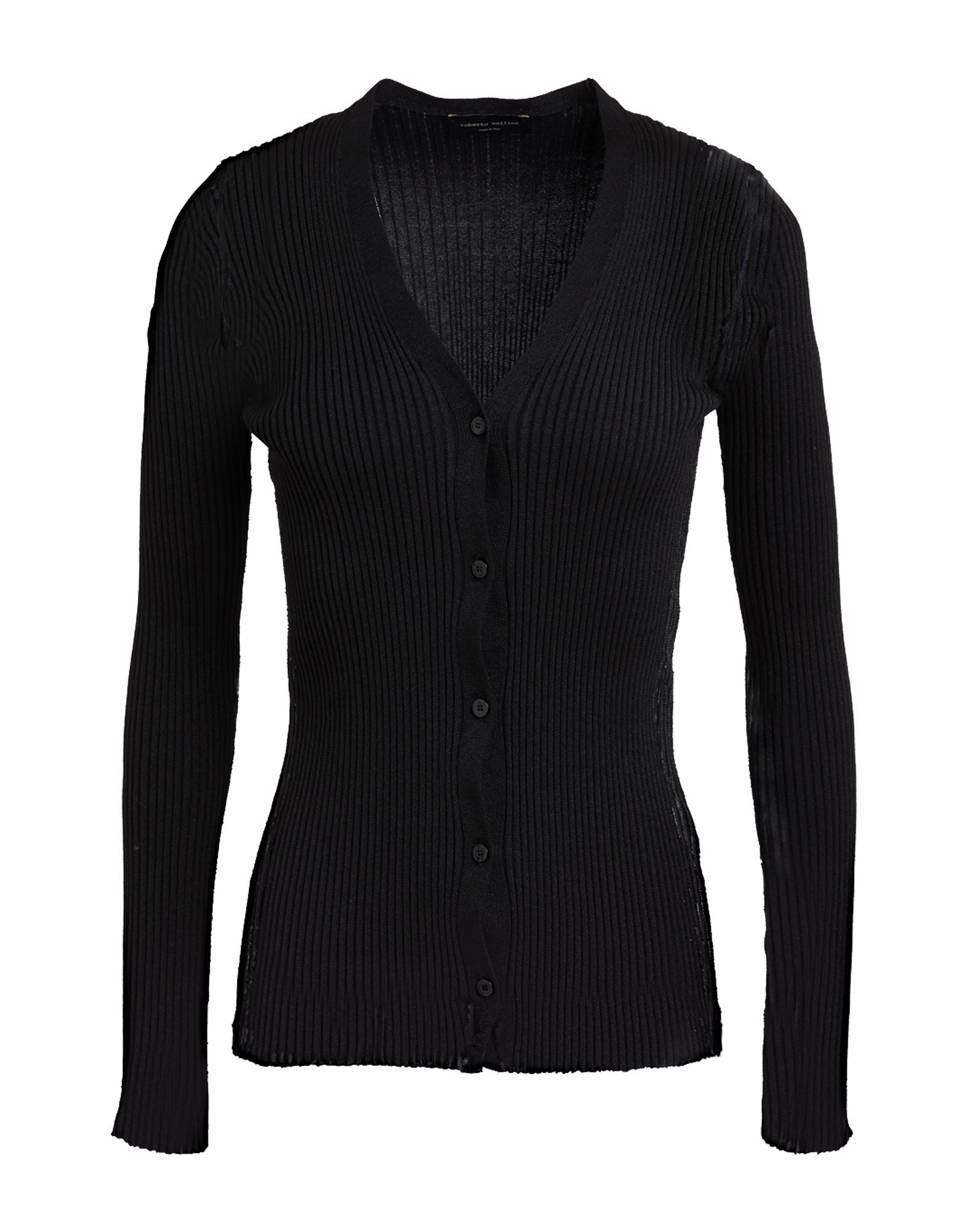 ROBERTO COLLINA Strickjacke Damen Schwarz von ROBERTO COLLINA