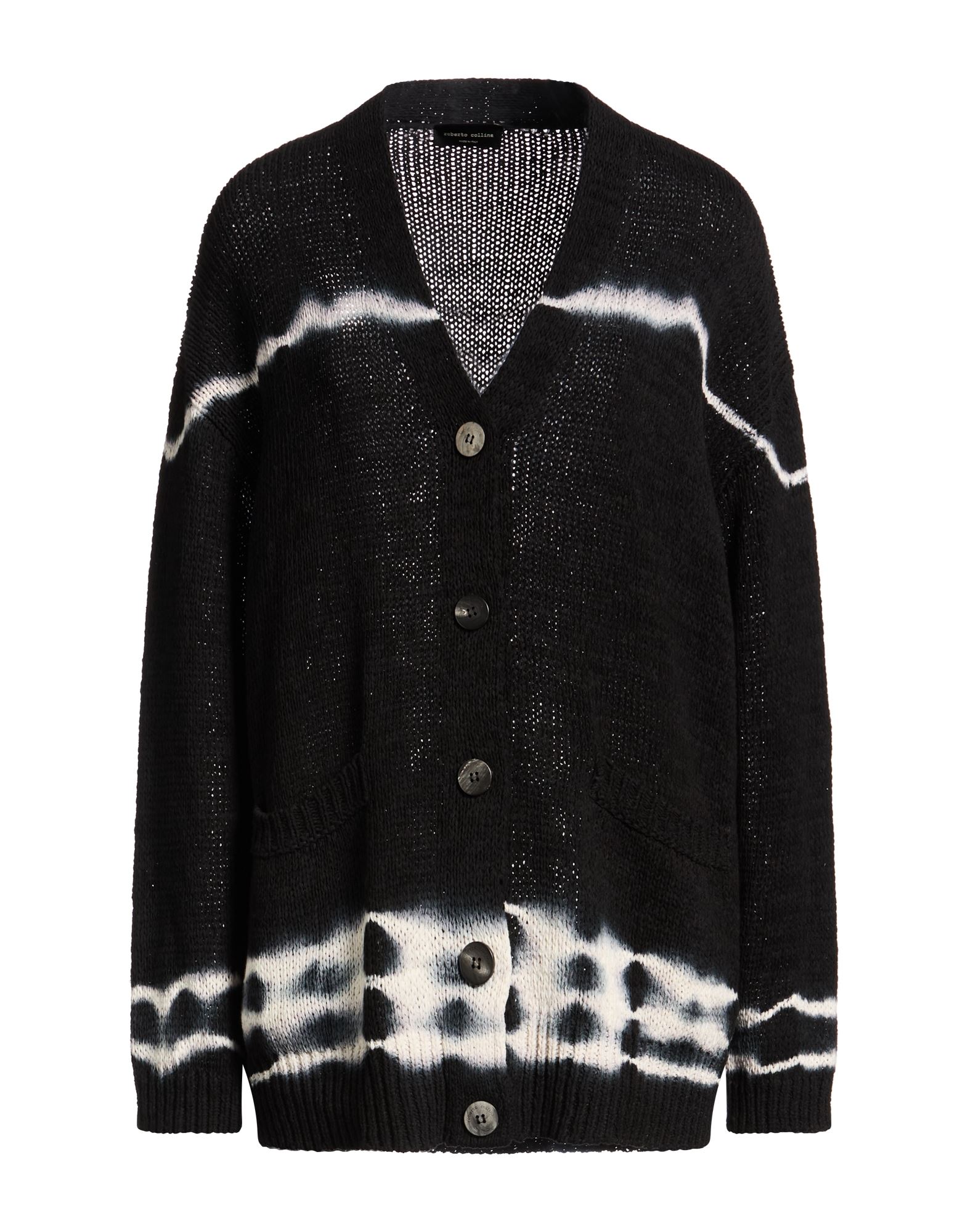 ROBERTO COLLINA Strickjacke Damen Schwarz von ROBERTO COLLINA