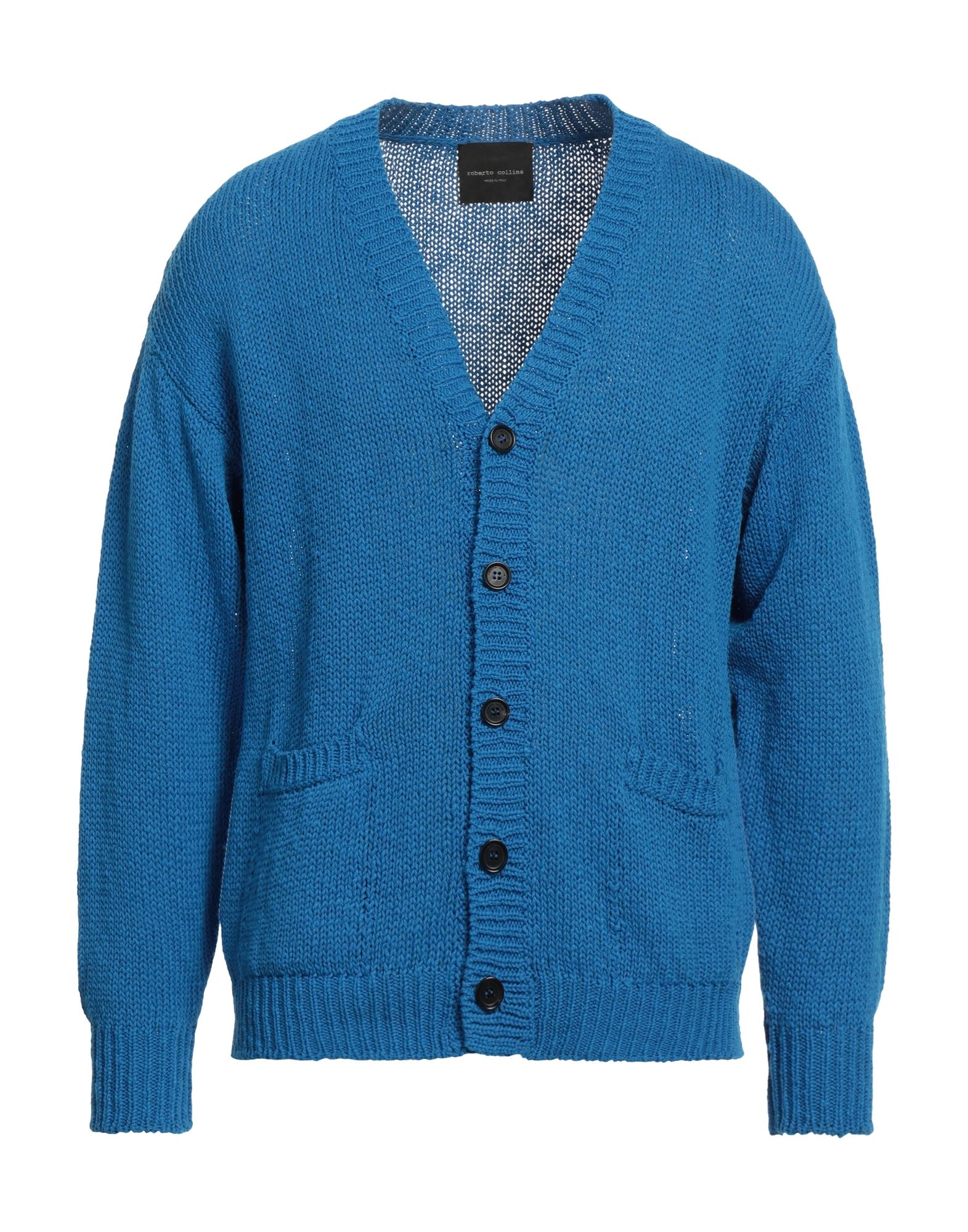 ROBERTO COLLINA Strickjacke Herren Azurblau von ROBERTO COLLINA