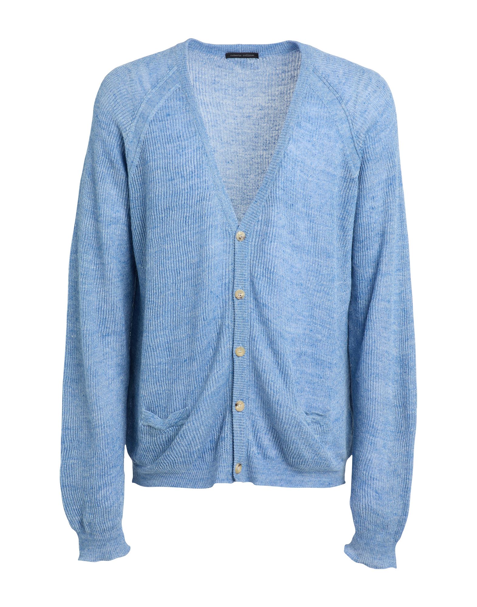 ROBERTO COLLINA Strickjacke Herren Azurblau ROBERTO COLLINA Strickjacke Herren Azurblau von ROBERTO COLLINA
