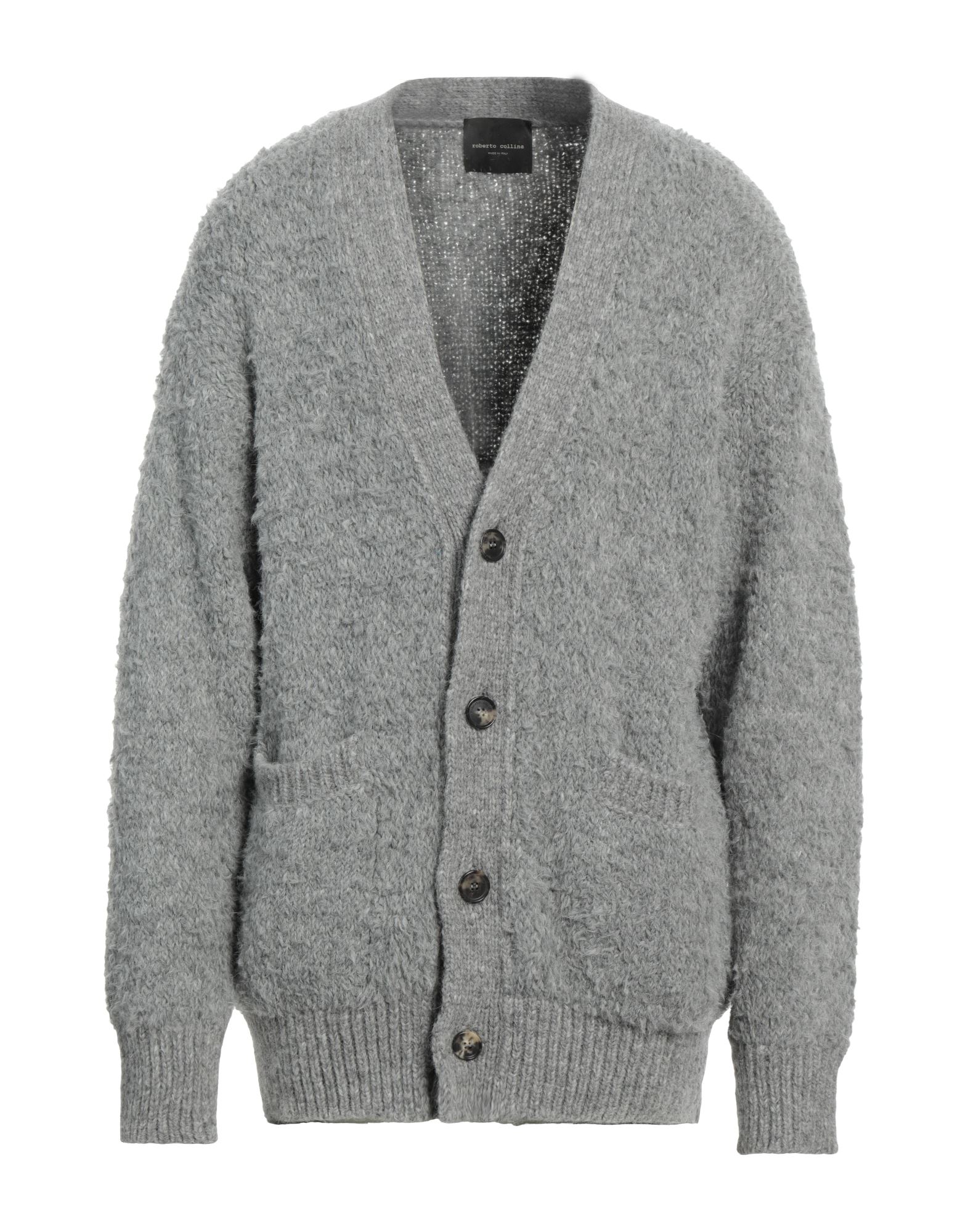 ROBERTO COLLINA Strickjacke Herren Grau von ROBERTO COLLINA