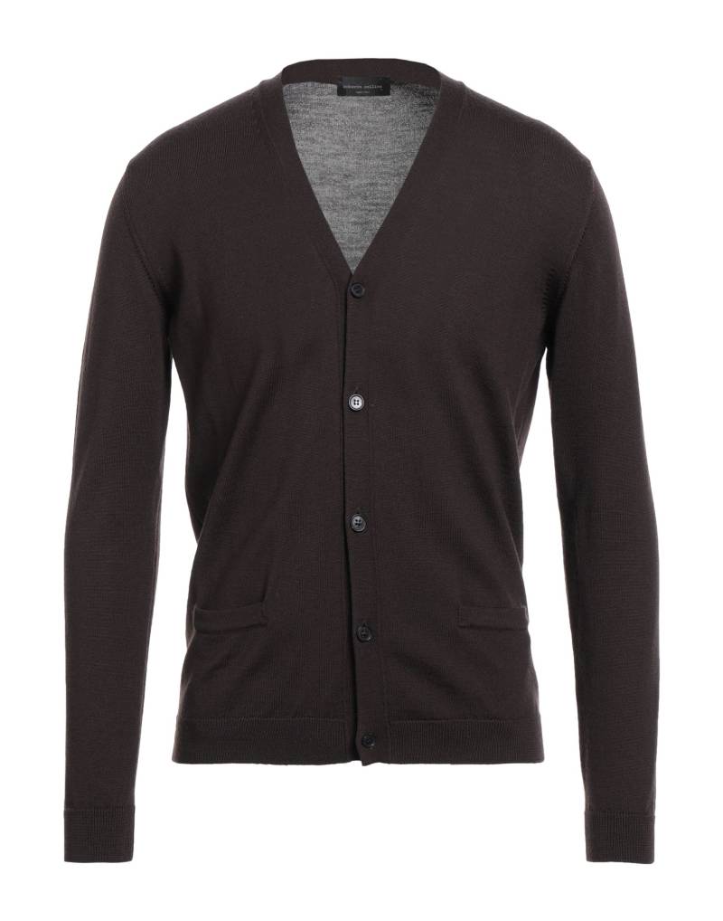 ROBERTO COLLINA Strickjacke Herren Schokobraun von ROBERTO COLLINA