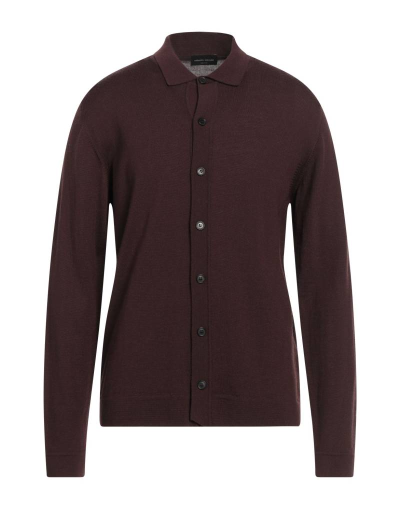 ROBERTO COLLINA Strickjacke Herren Schokobraun von ROBERTO COLLINA