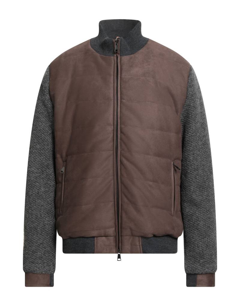 ROBERTO P  Luxury Jacke & Anorak Herren Braun von ROBERTO P  Luxury