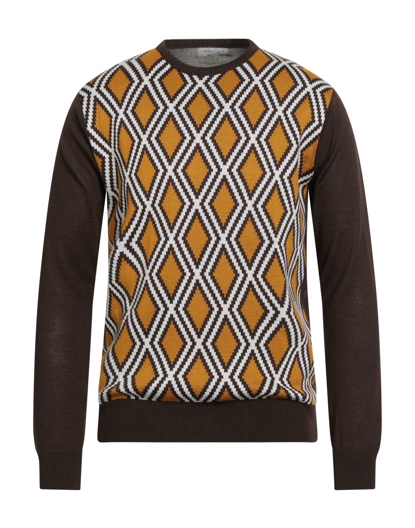 ROBERTO P  Luxury Pullover Herren Senf von ROBERTO P  Luxury