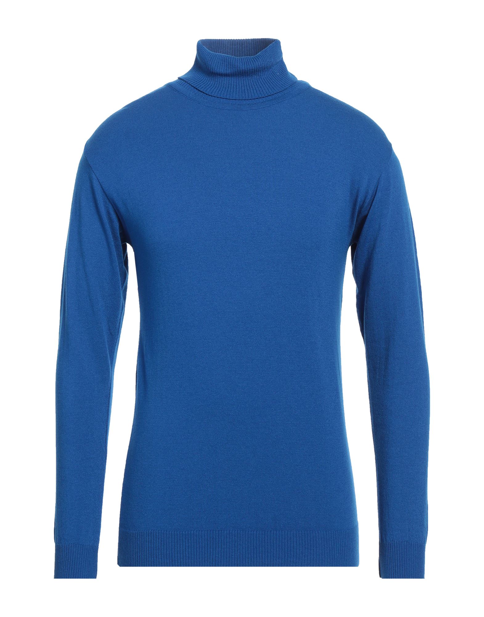 ROBERTO P  Luxury Rollkragenpullover Herren Königsblau von ROBERTO P  Luxury