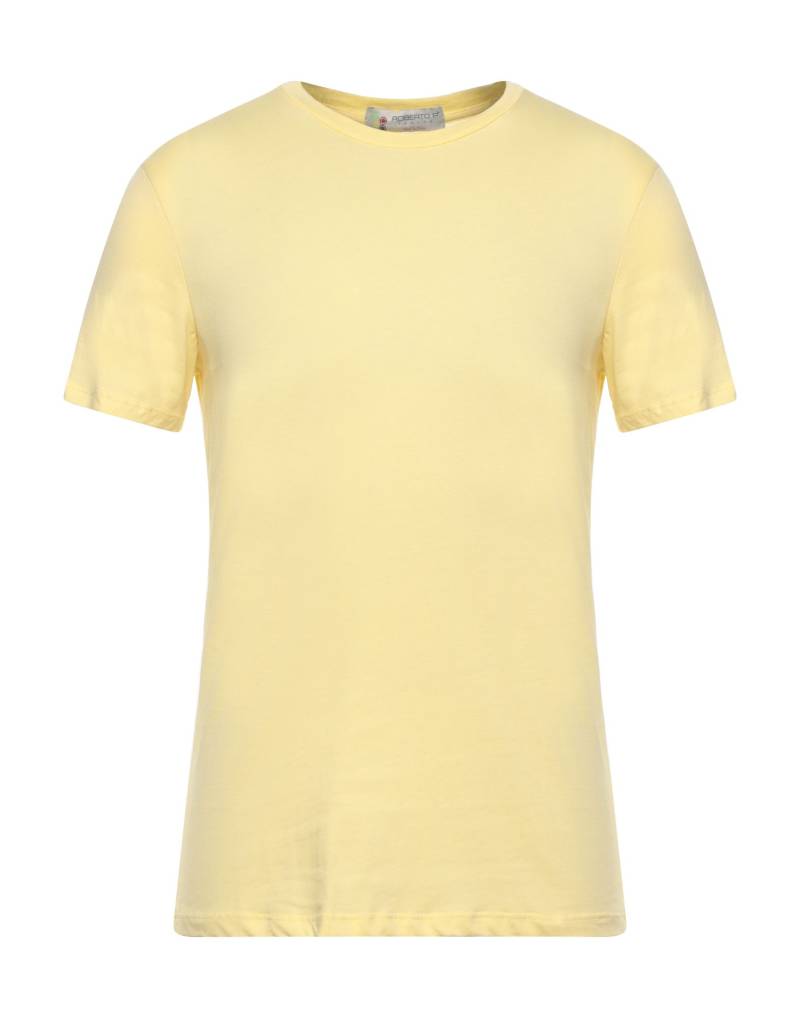 ROBERTO P  Luxury T-shirts Herren Gelb von ROBERTO P  Luxury