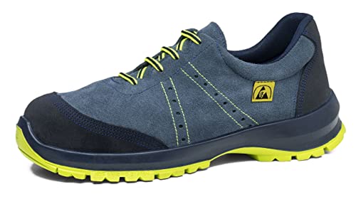 ROBUSTA Unisex Calzado seguridad ACEBO cm ESD S1+SRC NO Metal 35/48, Azul, 35 EU Weit von ROBUSTA