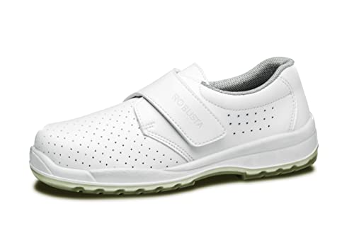 ROBUSTA Unisex Calzado seguridad Maria PERFORADO Blanco O1+FO+SRC 34/48, 39 EU von ROBUSTA