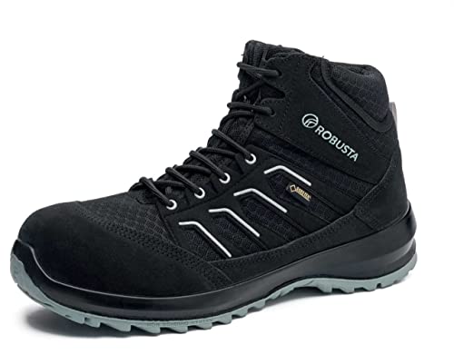 ROBUSTA Unisex Calzado seguridad Tiburon S3+CI+HI+HRO+WR+SRC NO Metal Textil 35/48, Negro, 36 EU Weit von ROBUSTA