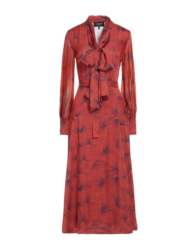 ROCHAS Midi-kleid Damen Rostrot von ROCHAS