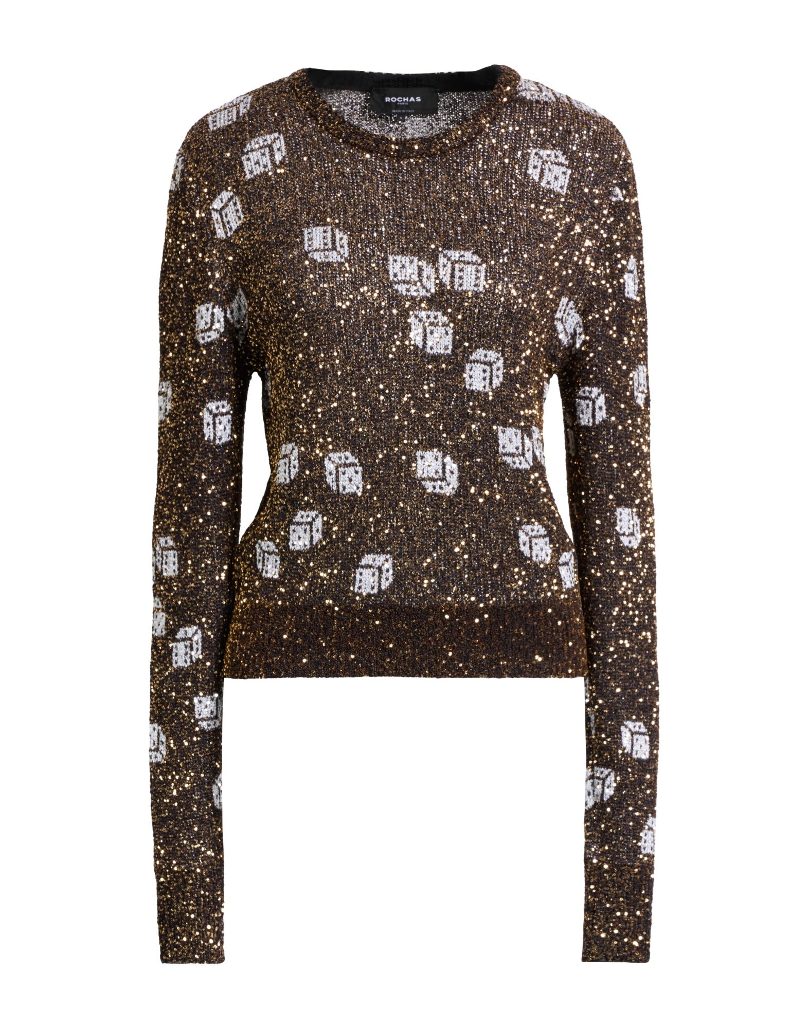ROCHAS Pullover Damen Dunkelbraun ROCHAS Pullover Damen Dunkelbraun von ROCHAS