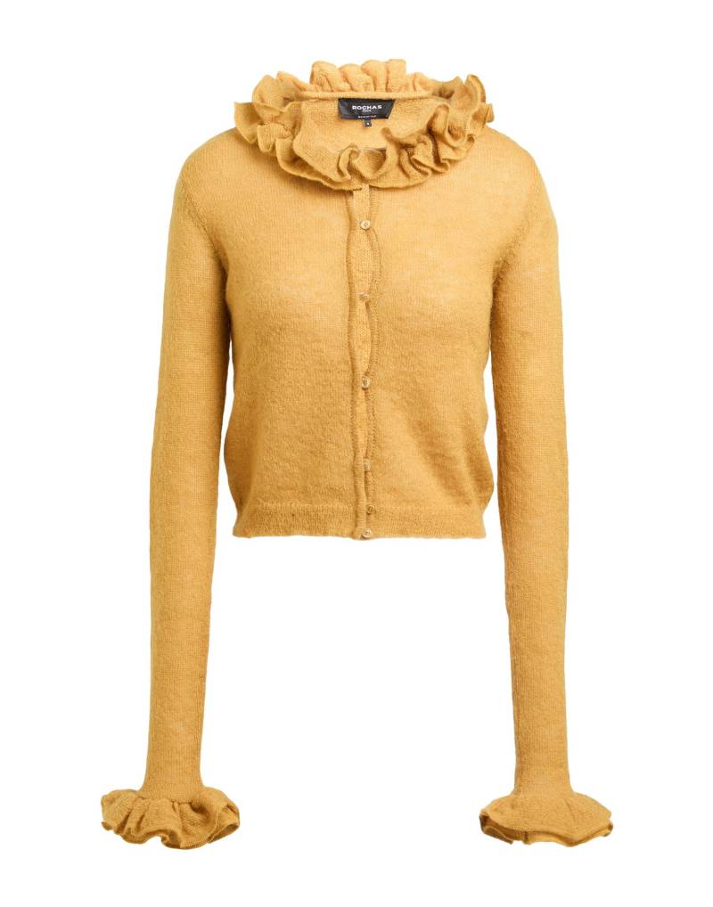 ROCHAS Strickjacke Damen Senf ROCHAS Strickjacke Damen Senf von ROCHAS