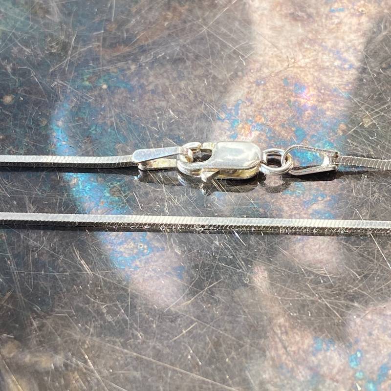 Schlangen Kette Flach | Halskette Silber Damen Sommer Schmuck Lang 50 cm Rocia Geschenk Sterlingsilber Schlangen Kette Flach | Halskette Silber Damen Sommer Schmuck Lang 50 cm Rocia Geschenk Sterlingsilber von ROCIABoutique