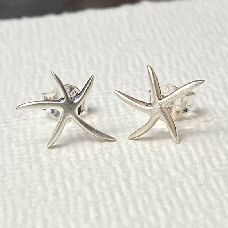Seestern Ohrstecker Sterling Silber | Maritimer Sommer Ohrschmuck Strand Accessoires Urlaubs Geschenk Ohrringe Damen von ROCIABoutique