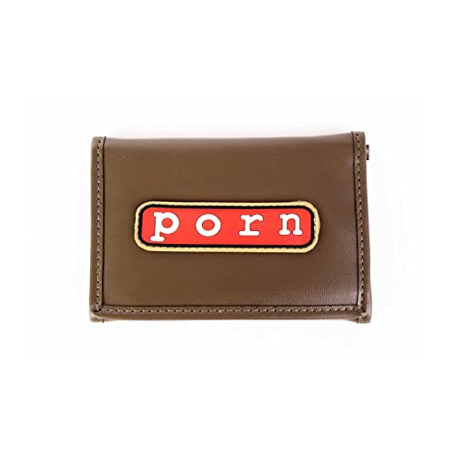 Geldbörse Lustige Moderne Rock and Roll Motive mit Aufdruck für Herren Damen Kinder Unisex Börsen Geldbeutel Portemonnaie Kunstleder Münzfach Slim Wallet mit Kette (Geldbörse mit 3D Gummi Porn Logo) von ROCK DADDY Estd 2000 ROCK HARD CLOTHING