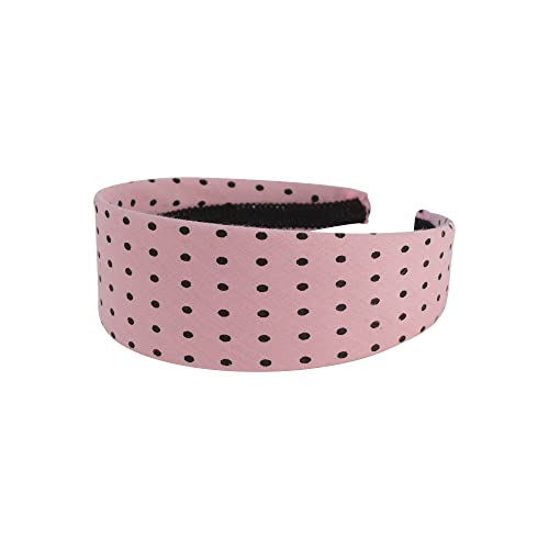 Haarschmuck Haaraccessoire Leopard Retro Verschiedene Motive Haarreifen Damen Vintage Haarband Headband Breite Haarreifen für Damen Mädchen (Breit Gepunkteter Haarreif) von ROCK DADDY Estd 2000 ROCK HARD CLOTHING