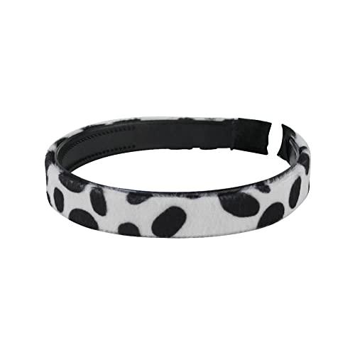 Haarschmuck Haaraccessoire Leopard Retro Verschiedene Motive Haarreifen Damen Vintage Haarband Headband Breite Haarreifen für Damen Mädchen (Haarreif Dalmatiner Fell) von ROCK DADDY Estd 2000 ROCK HARD CLOTHING