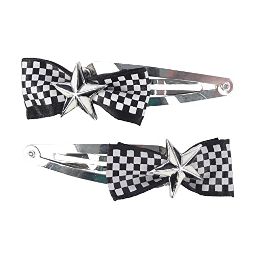 Haarspangen Lustige Auffällige Motive für Kinder Halloween Fasching Karneval Cosplay Haarschmuck für Damen (Nautischer Stern Haarclip auf Schleife) von ROCK DADDY Estd 2000 ROCK HARD CLOTHING