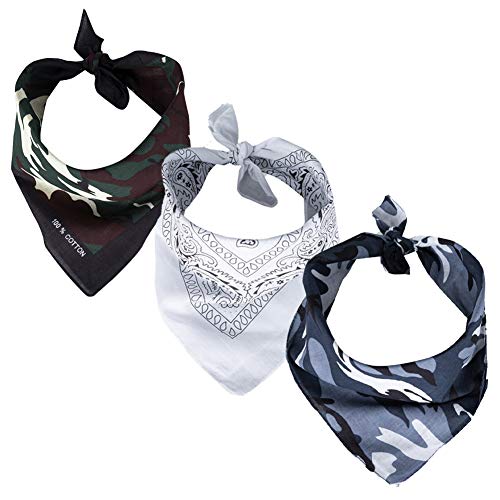 ROCK DADDY Estd 2000 ROCK HARD CLOTHING 3er Bandana Set 55cm x 55cm Halstuch (Set 17) von ROCK DADDY Estd 2000 ROCK HARD CLOTHING