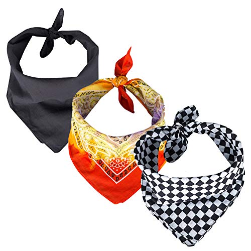 ROCK DADDY Estd 2000 ROCK HARD CLOTHING Bandana Set 55cm x 55cm Halstuch Multifunktionstuch Atmungsaktiv und Weich Schal für Damen Herren Unisex (Set 24) von ROCK DADDY Estd 2000 ROCK HARD CLOTHING