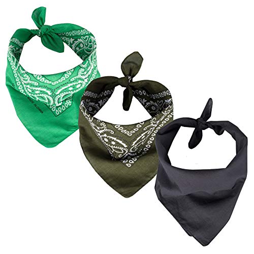 ROCK DADDY Estd 2000 ROCK HARD CLOTHING Bandana Set 55cm x 55cm Halstuch Multifunktionstuch Atmungsaktiv und Weich Schal für Damen Herren Unisex (Set 27) von ROCK DADDY Estd 2000 ROCK HARD CLOTHING