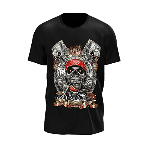 Wild Glow in The Dark Herren/Fraun T Shirt mit Gothik Biker Motiven (as3, Alpha, l, Regular, Regular, V15) von ROCK DADDY Estd 2000 ROCK HARD CLOTHING