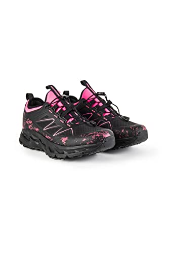 ROCK EXPERIENCE Damen Cross Roads Hiking Shoe, 0208 Kaviar + 2133 Knockout Pink, 37 EU von Rock Experience