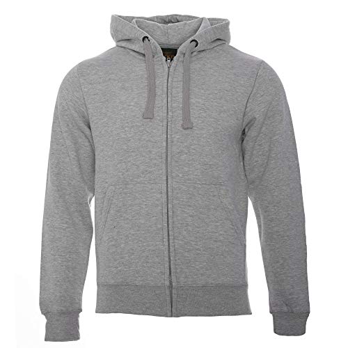 ROCK-IT Apparel® Herren Kapuzenjacke Zipper Hoodie Kapuzen Sweater Jacke Workerhoodie Pullover Hoody Größen XS-5XL - Farbe Heather Grau 3X-Large von ROCK-IT Apparel