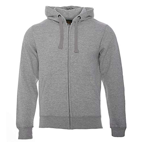 ROCK-IT Apparel Herren Kapuzenjacke Zipper Hoodie Kapuzen Sweater Jacke Workerhoodie Pullover Hoody Größen XS-5XL - Farbe Heather Grau 5X-Large von ROCK-IT Apparel