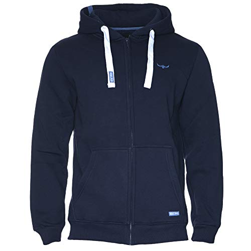 ROCK-IT Apparel® Herren Premium Kapuzenjacke Zipper Hoodie Kapuzen Sweater Jacke Workerhoodie Pullover Hoody Größen S-5XL Farbe Navy Blau 3XL von ROCK-IT Apparel