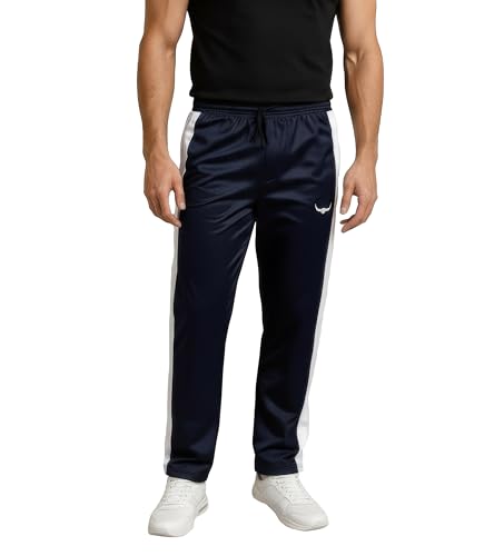 ROCK-IT Apparel Herren Trainingshose - stylische und hochwertige Retro Style Track Pant - Männer Sport Joggen Fitness Lange Hose - Größen S-3XL - Farbe Navy L von ROCK-IT Apparel