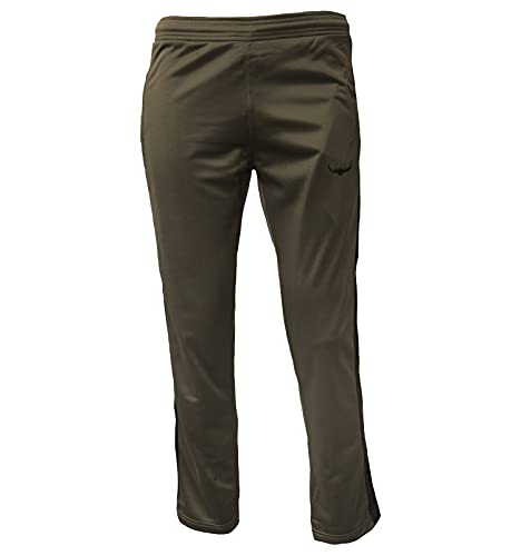 ROCK-IT Apparel® Herren Trainingshose - stylische und hochwertige Retro Style Track Pant - Männer Sport Joggen Fitness Lange Hose - Größen S-3XL - Farbe Olive Grün M von ROCK-IT Apparel