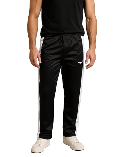 ROCK-IT Apparel Herren Trainingshose - stylische und hochwertige Retro Style Track Pant - Männer Sport Joggen Fitness Lange Hose - Größen S-3XL - Farbe Schwarz XXL von ROCK-IT Apparel