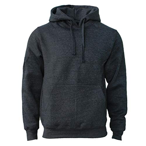 ROCK-IT Apparel Kapuzenpullover Herren Hoodie Workerhoodie Kapuzenpulli Sweatshirt Männer Hoody Größe XS-5XL hochwertig und sehr Soft Dark Heather Grau Medium von ROCK-IT Apparel