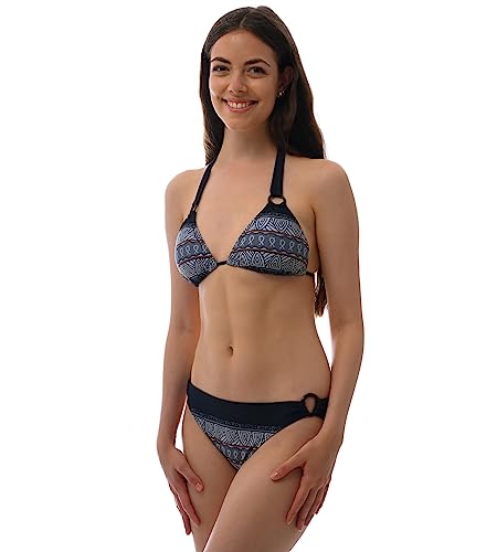 ROCK-IT Apparel® Triangel Bikini Aztec - Damen Push up Zweiteiler Bikini Set mit Bikinioberteil und Bikinihose - Original von Rock-IT - Farbe Schwarz - Small von ROCK-IT Apparel