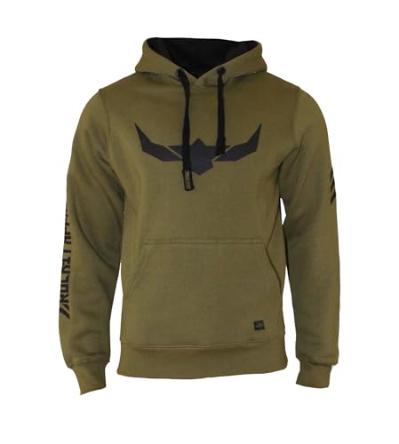 ROCK-IT Apparel Kapuzenpullover Herren Kapuzensweater Urban Streetstyle Hoodie mit Kapuze und Fleece-Innenseite Premium Hoody S-5XL Farbe Olive Grün S von ROCK-IT Apparel