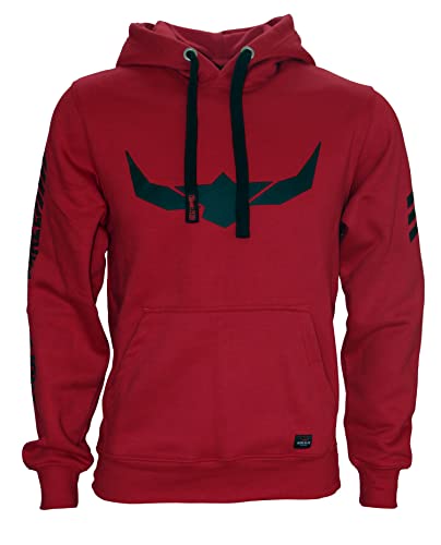 ROCK-IT Apparel Kapuzenpullover Herren Kapuzensweater Urban Streetstyle Hoodie mit Kapuze und Fleece-Innenseite Premium Hoody S-5XL RI1053 Farbe Rot 3XL von ROCK-IT Apparel