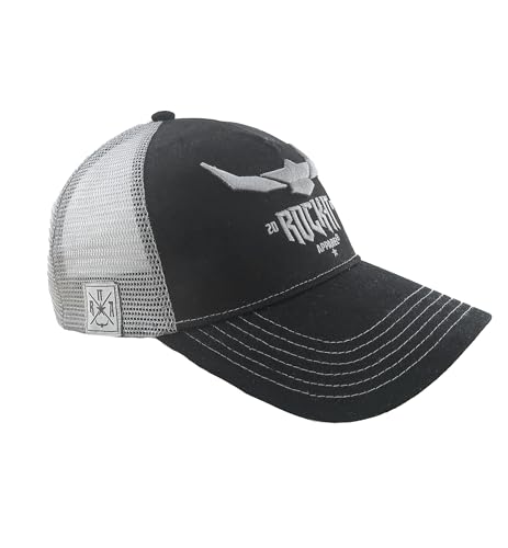 ROCK-IT Apparel Snapback Unisex Premium Trucker Cap 07" Baseball mesh Kappe Basecap Flat Bestickt mit Patch und 3D Logo von ROCK-IT Apparel