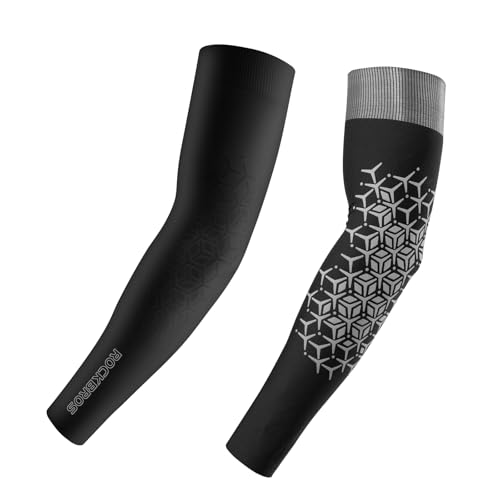 ROCKBROS Ärmlinge Arm Sleeve für Damen Herren, Armstulpen mit UPF50+ Sonnenschutz, Kühles Gefühl Schnell Trocknend Ärmel M-XL von ROCKBROS