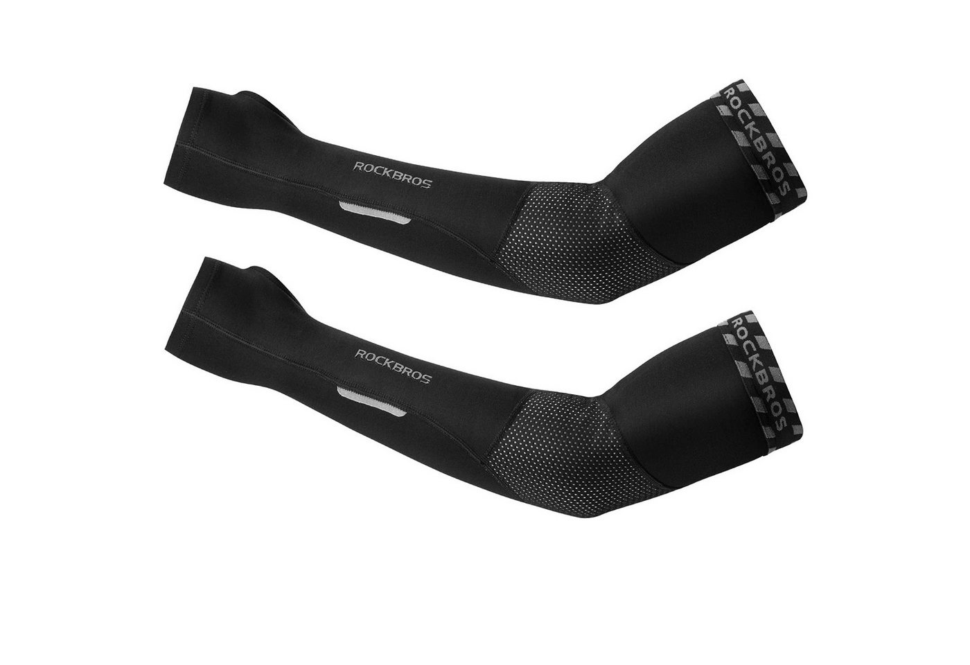 ROCKBROS Armlinge Arm Sleeves Rutschfest Armwärmer UV Sonnenschutz, für Radsport Wandern Laufen Outdoor S-3XL von ROCKBROS
