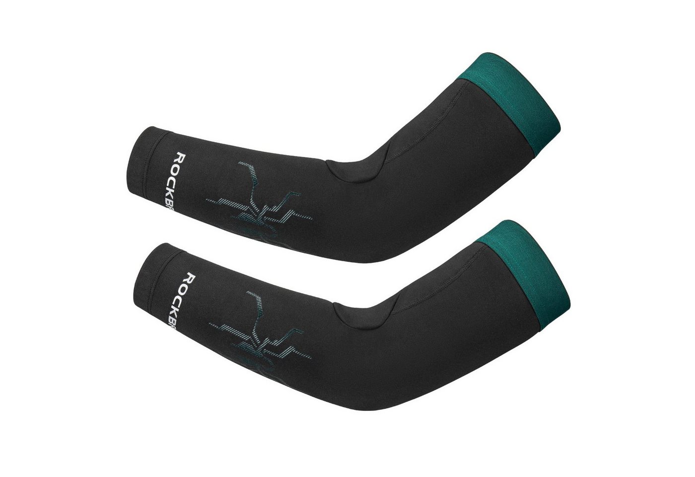 ROCKBROS Beinlinge Fahrrad Armlinge/Beinlinge Winter (Thermo Armwärmer/Beinwärmer, 1-St., Rutschfest Arm Sleeves und Knieschutz) für Radfahren, Laufen Herren/Damen S-3XL (1 Paar) von ROCKBROS